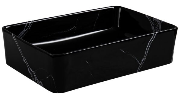 Ovalin Duero Statuario Black
