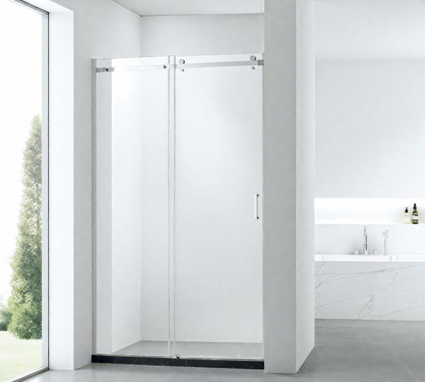 Cancel para baño niebla cromo aluminio