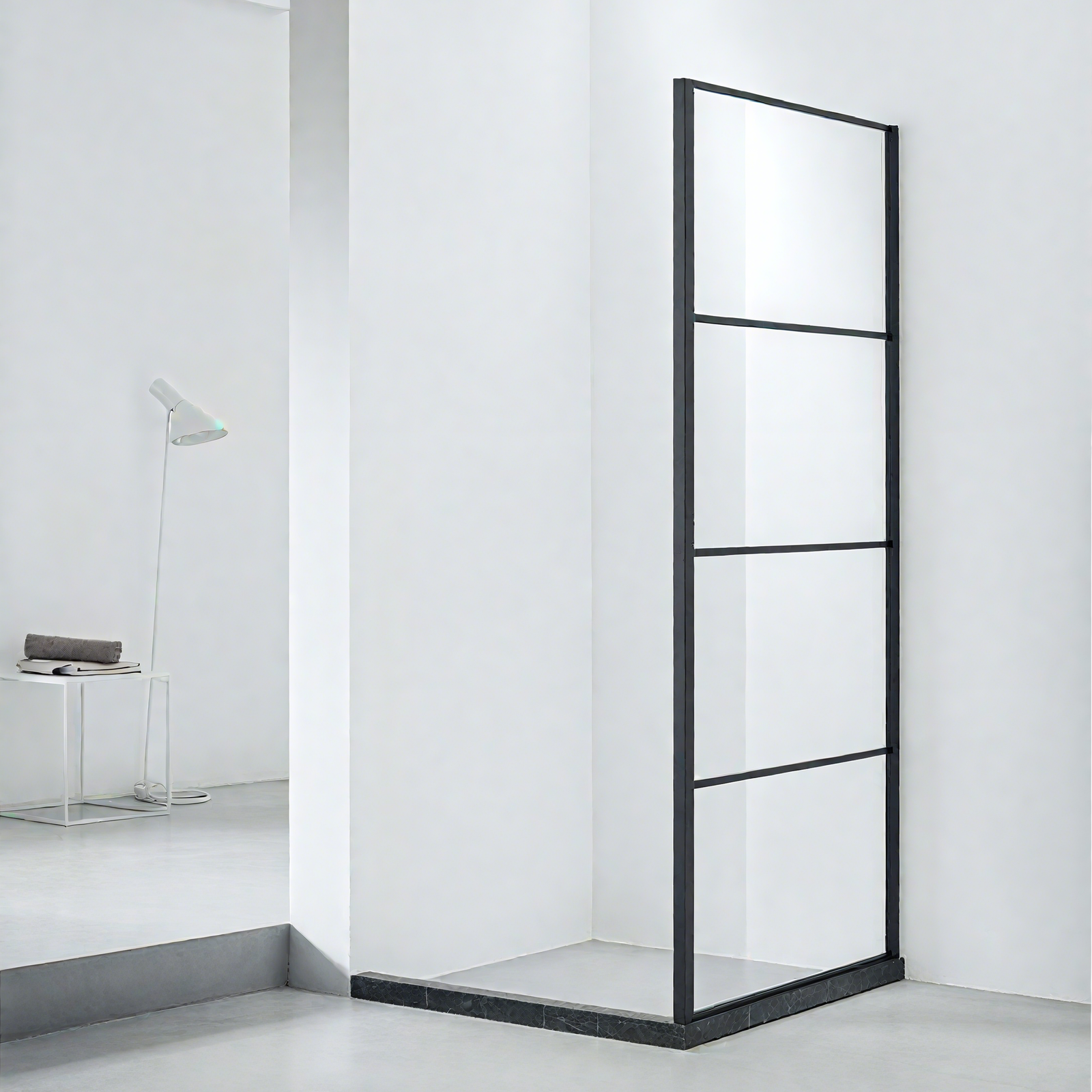 Cancel para baño black contour (panel)